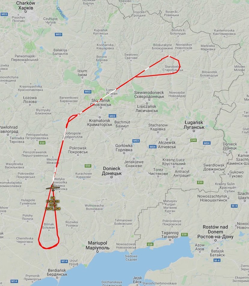 Ситуацію на Донбасі моніторить безпілотник-розвідник США